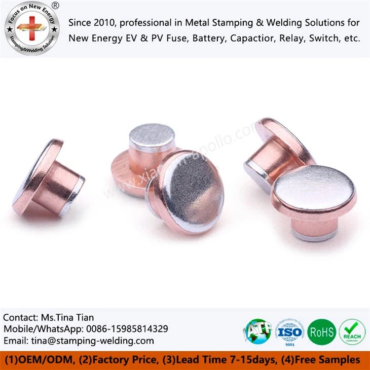 Trimetal Silver Contact Rivets