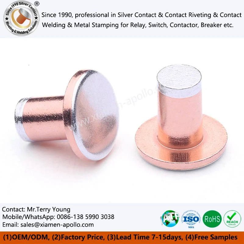 Trimetal Silver Electric Contact