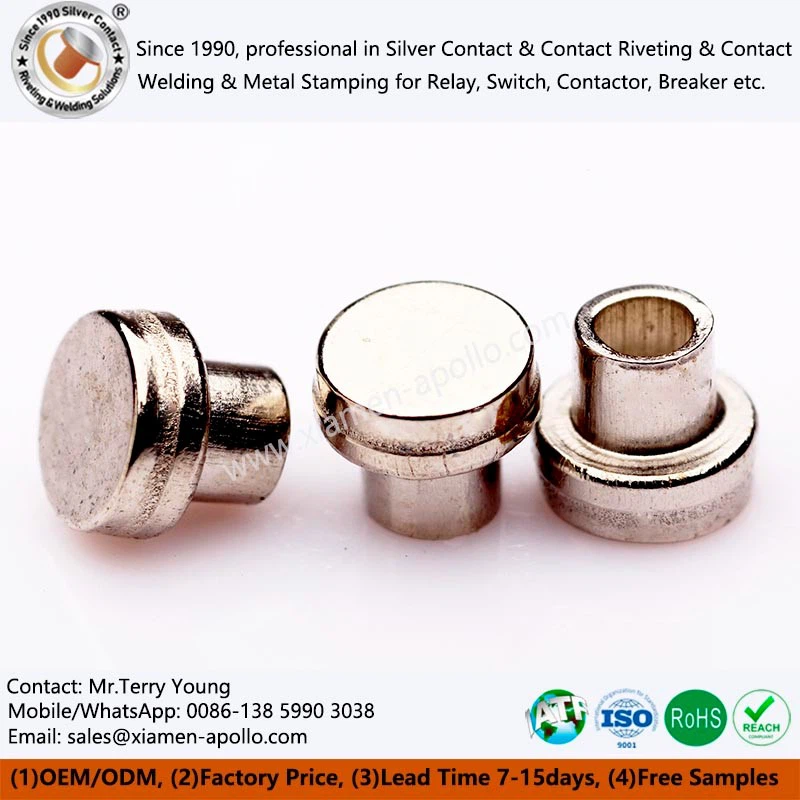 Industrial Tungsten Brazed Contacts Rivets Industrial Tungsten Brazed Contacts Rivets