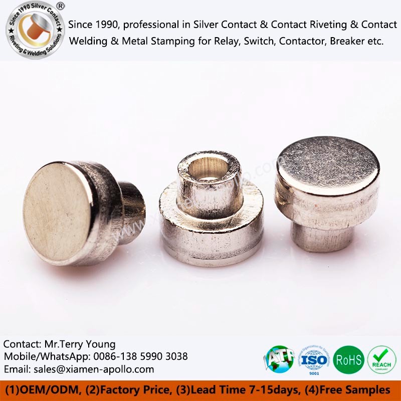 Solid Tungsten Contact Rivets
